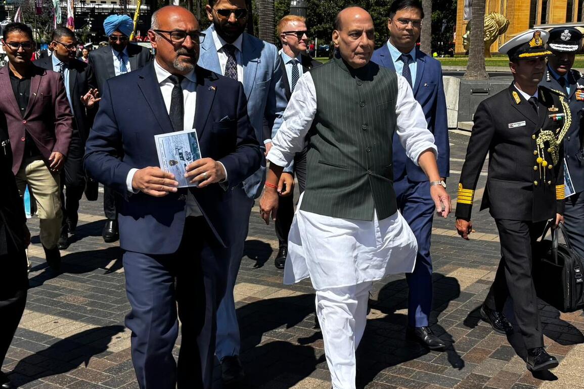 Rajnath Singh visits HMAS Kuttabul, strengthening India-Australia naval cooperation