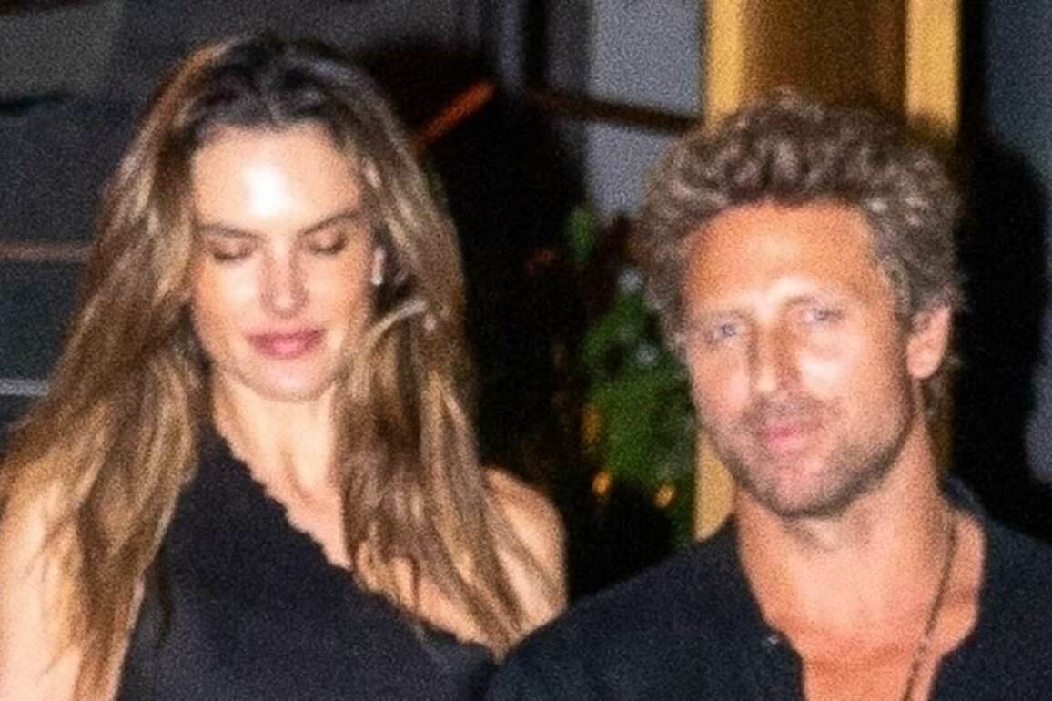 Alessandra Ambrosio models chic LBD for date night with boyfriend Buck Palmer in Rio de Janeiro