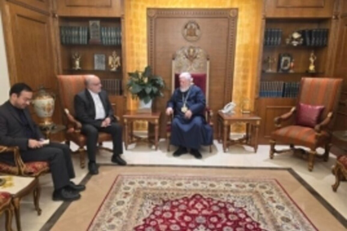Aram I meets Iran's ambassador to Lebanon