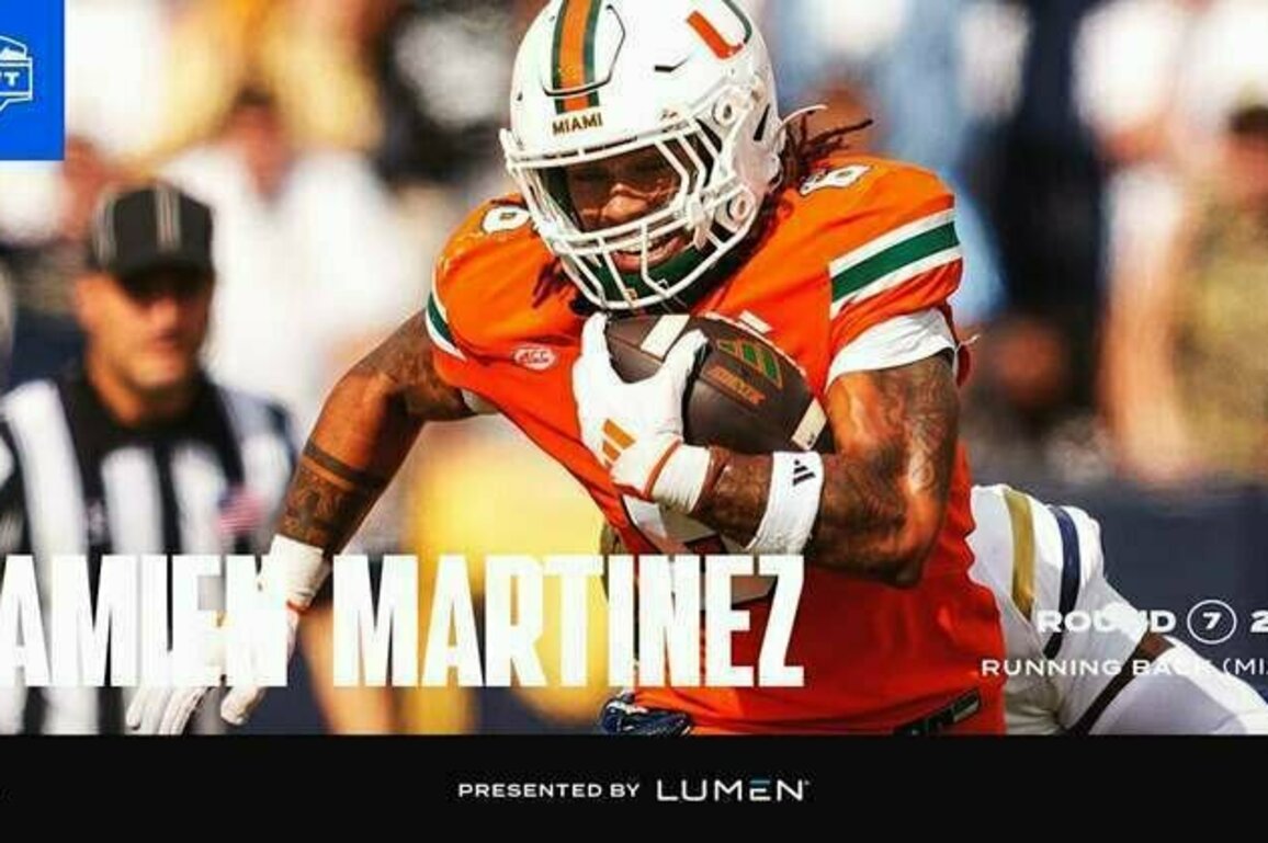 Seahawks Select Running Back Damien Martinez With 223rd Overall Pick
