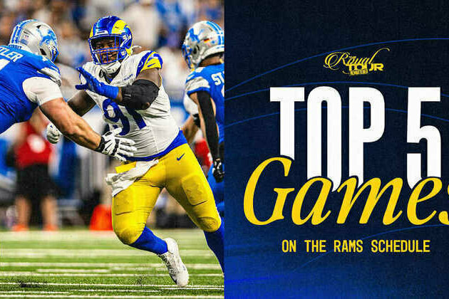 Top 5 games on Rams' 2025 schedule