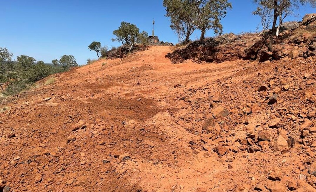 Remediation works at the Great Western mine, one of several legacy mine projects in Tennant Creek.