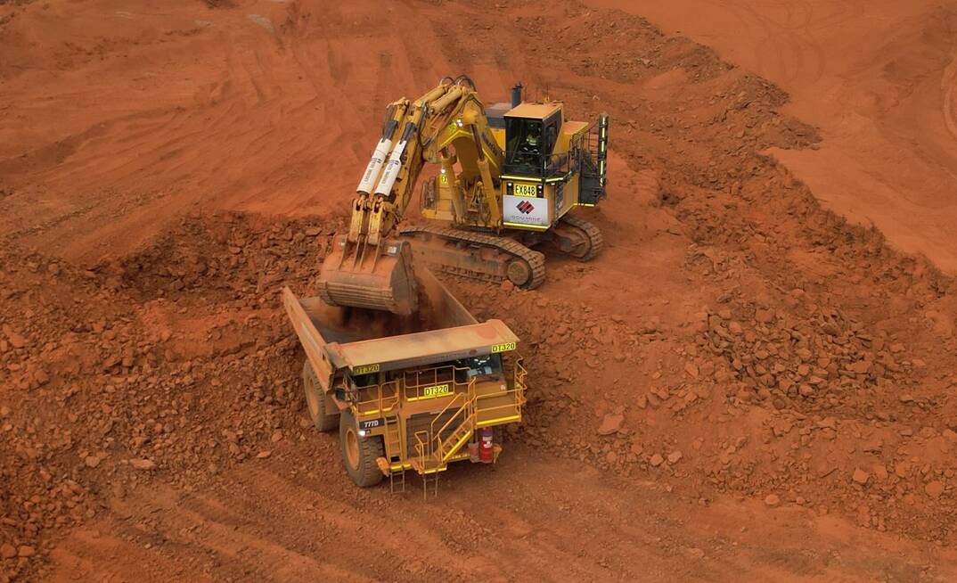 Open-pit mining is underway at St Anne's North.