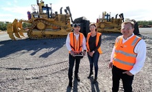 Wolff Group’s Terry and Wanda Wolff with Hastings Deering executive general manager mining – Mark Scott.