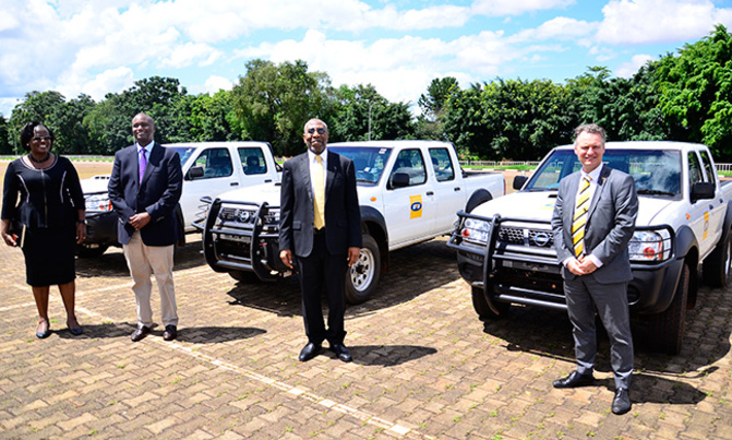 MTN hands over 3 brand new cars to the President, COVID-19 task force MTN hands over 3 brand new cars to the President, COVID-19 task force