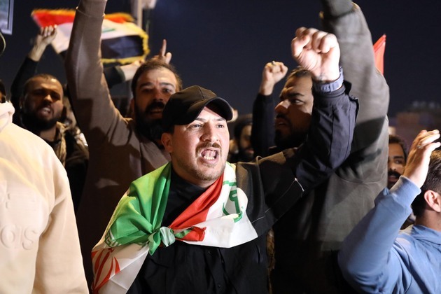 IRAQ-BAGHDAD-ATTACKS ON IRAN-PROTEST