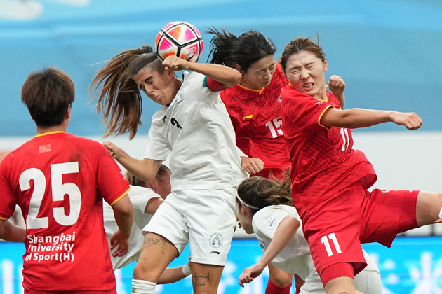 (SP)CHINA-DALIAN-FOOTBALL-FISU UNIVERSITY WORLD CUP-CHN VS ESP(CN)