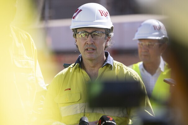 Rio Tinto chief executive Simon Trott, who took on the role last August.