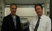 Nick Kuryluk (left) and Ron Emburgh (right) at the test laboratory at Brock University