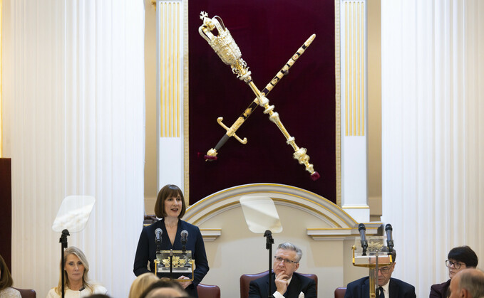 Chancellor Rachel Reeves delivers her speech at the Financial and Professional Services Dinner at Mansion House in the City of London. Picture by Kirsty O'Connor / Treasury CC BY-NC-ND 2.0