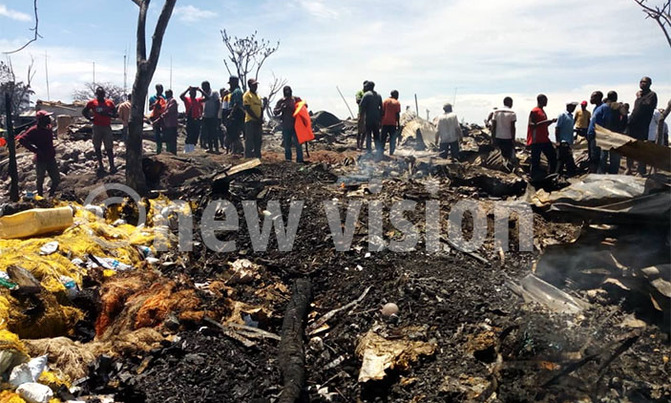 Thousands left homeless after Buvuma fire Thousands left homeless after Buvuma fire