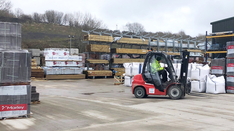 The yard at h&b member Greengates in Accrington, Lancashire