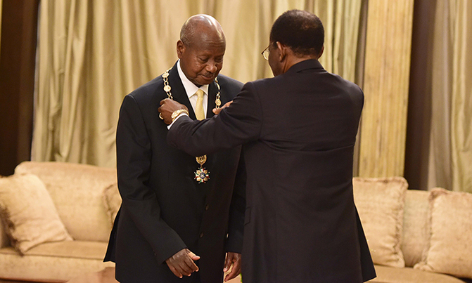 Museveni honoured in Equatorial Guinea Museveni honoured in Equatorial Guinea
