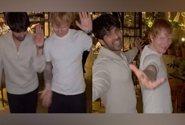 Ed Sheeran grooves to 'Butta Bomma' with Armaan Malik, recreates SRK's signature pose