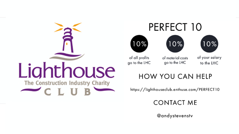 Andy Stevens launches Perfect 10 charity construction project 