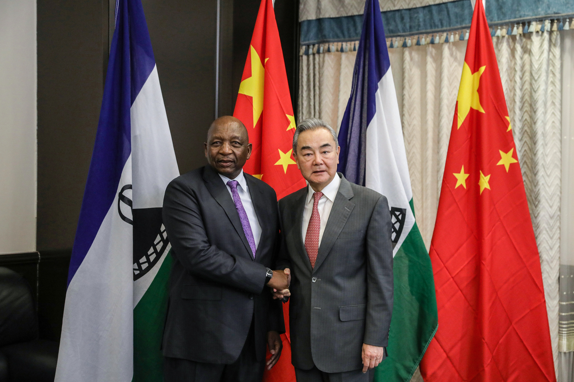 LESOTHO-MASERU-PM-CHINA-WANG YI-MEETING