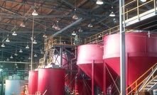 Shirley Basin uranium processing plant