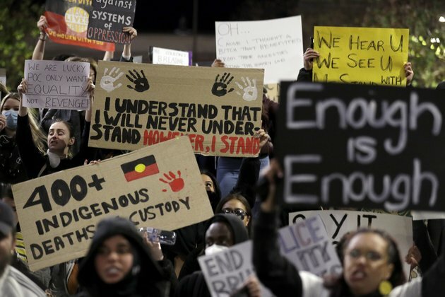 Protesters Rally for Black Lives, Remind Australia of Past