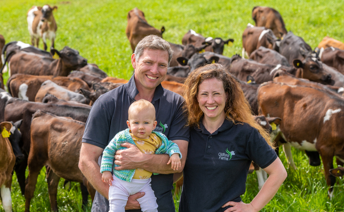 Dan and Natalie Lovatt with their daughter Pippa