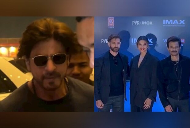 SRK arrived in style for Hrithik Roshan, Deepika Padukone's 'Fighter' screening