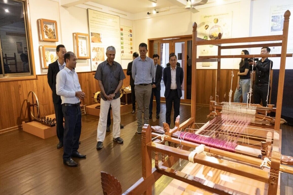 MEA Secretary (East) P Kumaran visits Mekong-Ganga Cooperation Textile Museum in Cambodia