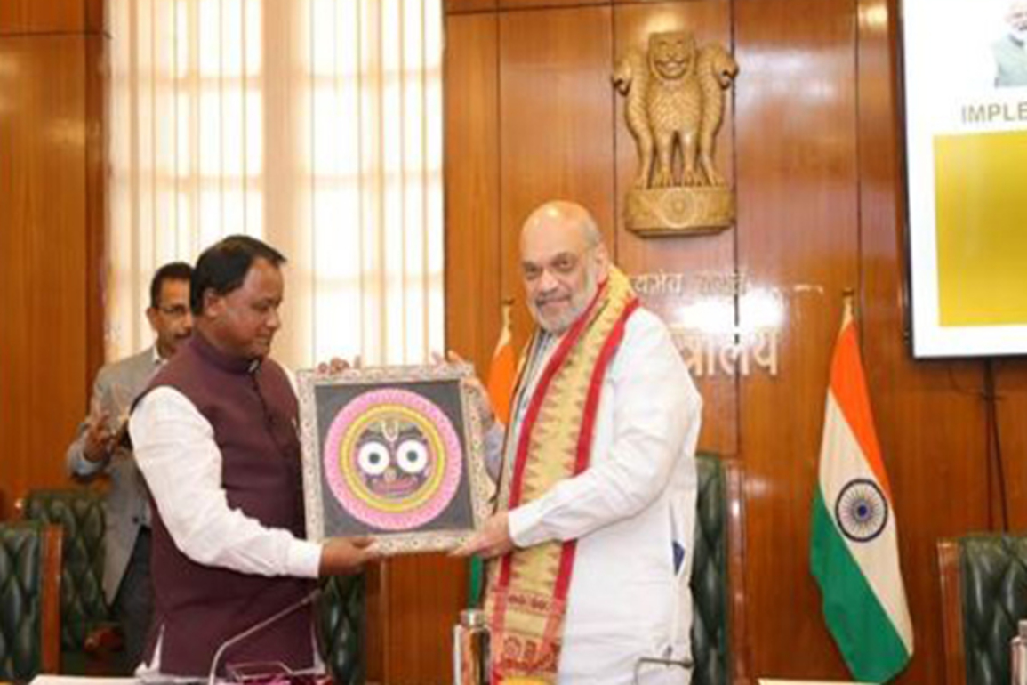 Amit Shah chairs review meeting with Odisha CM on implementation of three criminals laws in State