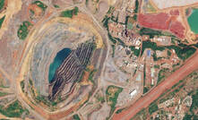 A satellite phot of the Syama gold mine in Mali