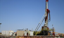 Geoscience drilling rig at Canning Basin well location. Image obtained: Geoscience Australia.