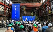 Andrée Laforest, Quebec’s minister of municipal affairs and housing and minister responsible for the Saguenay–Lac-Saint-Jean Region, speaks at the event at the planned R&D facility on August 16 