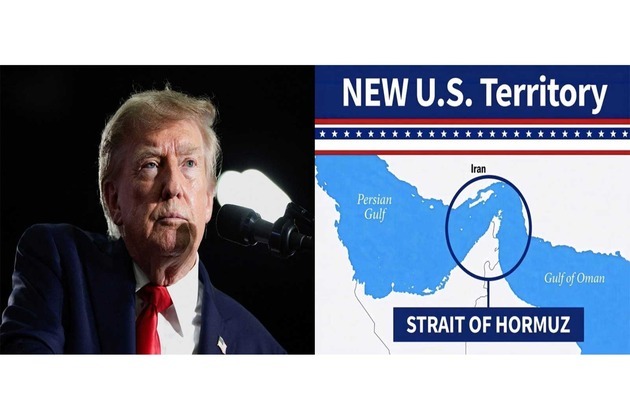 Trump shares Hormuz image as "US territory" as Iran faces new sanctions