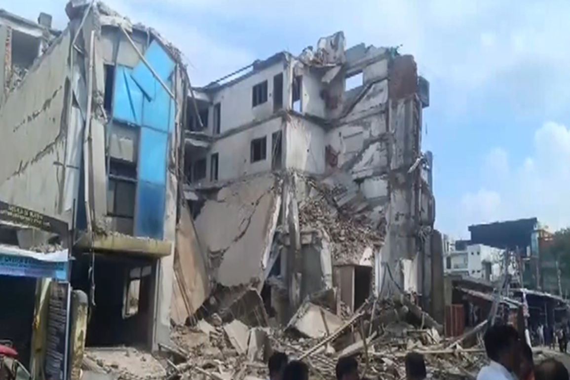 Four-storey building collapses in Delhi's Badarpur, none hurt