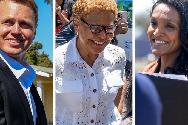 It's a fight to the finish in L.A.'s wild mayoral primary