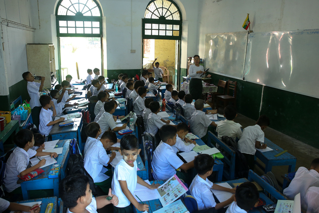 MYANMAR-YANGON-SCHOOLS-REOPENING