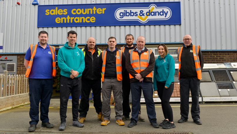 L-R: Mark Evan, Physio Phil Evans, Jamie Eldred, Joe Gale, Dan Boddington, Manager Tim Atkins, Physio Dahlia Labrenz, and Benlamino Mastrangelo, Gibbs & Dandy