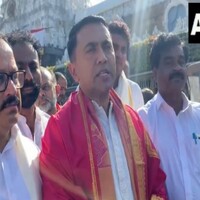 Goa CM Pramod Sawant offers prayers at Venkateswara Temple
