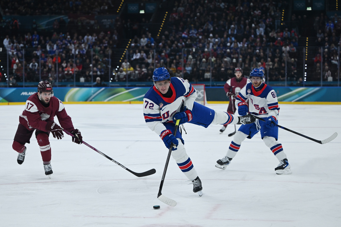 (MICO2026)ITALY-MILAN-OLYMPIC WINTER GAMES-ICE HOCKEY-MEN-PRELIMINARY-USA VS LAT
