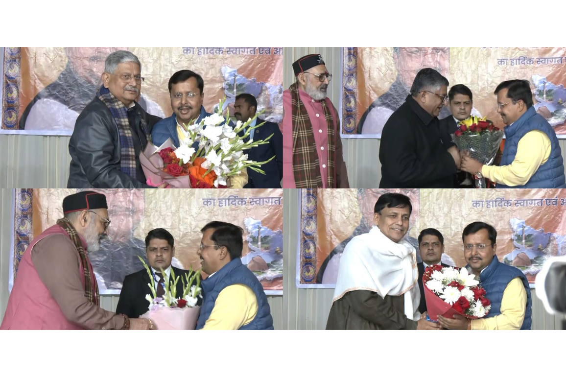 NDA MPs from Bihar felicitate BJP working president Nitin Nabin in Delhi