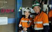 Rio CEO J-S Jacques underground at Oyu Tolgoi