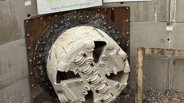 Working on Southern Water’s Southampton Link Main, the TBM Mary Anning has broken through on its drive under the M3 motorway