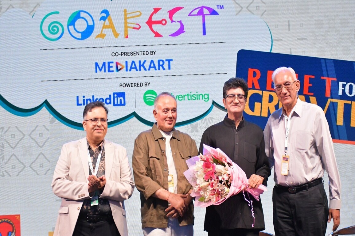 Indian Advertising Industry honours Prasoon Joshi at Goafest 2026 for his new role as Prasar Bharati Chairman