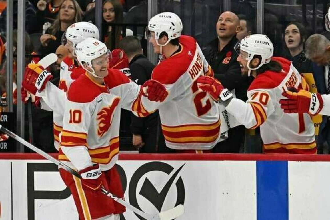 Jonathan Huberdeau scores twice as Flames end trip with win