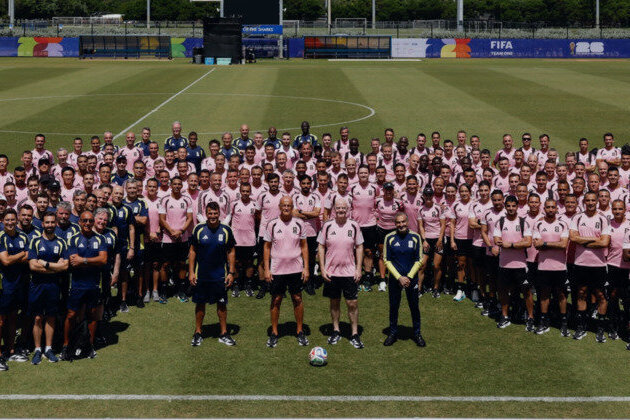 FIFA President welcomes Team One at training camp in Miami