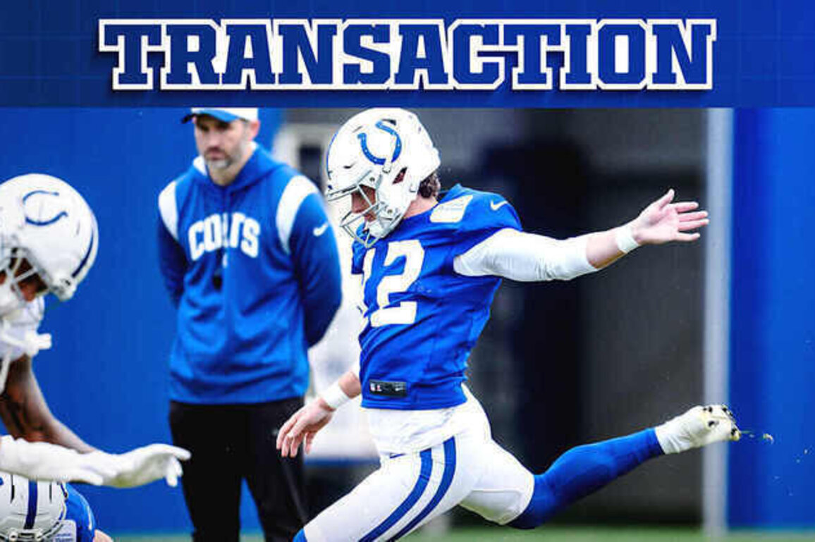 Colts waive K Michael Badgley