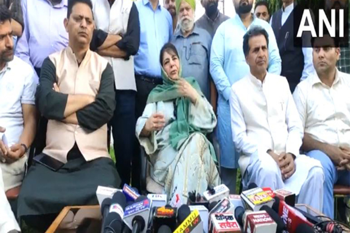 "War is not a solution to any problem...": PDP Chief Mehbooba Mufti