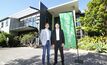 Schaeffler Australia chief financial officer Amir Marashian (left) and Andrew Kluge outside Schaeffler's Belrose HQ.