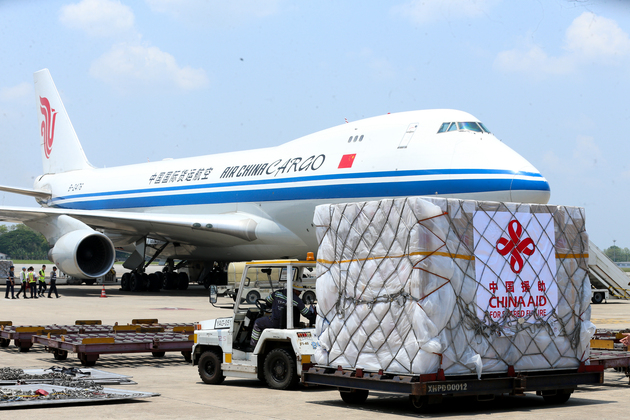 MYANMAR-YANGON-CHINA-7TH BATCH-HUMANITARIAN AID SUPPLIES-ARRIVAL
