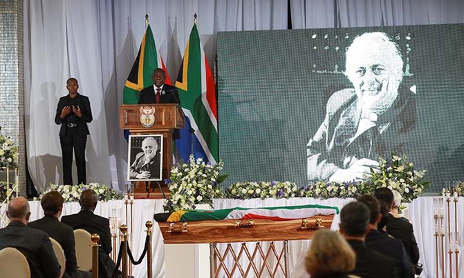 S.Africa bids farewell to George Bizos, Mandela's lawyer S.Africa bids farewell to George Bizos, Mandela's lawyer