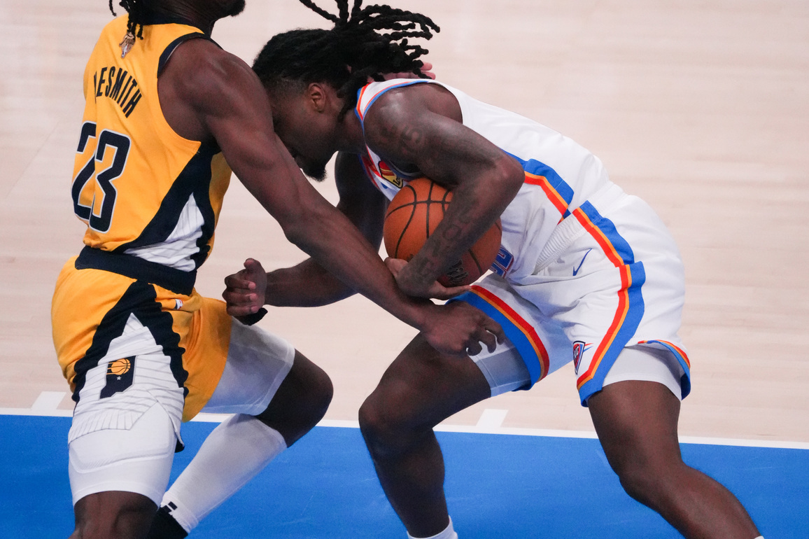(SP)U.S.-OKLAHOMA CITY-BASKETBALL-NBA-FINALS-PACERS VS THUNDER