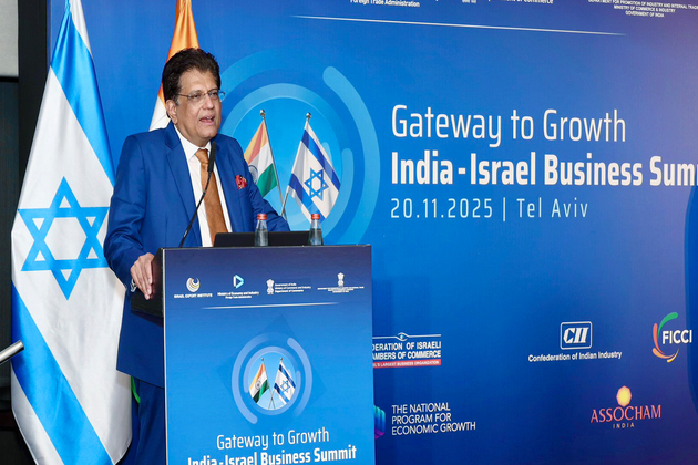 "India and Israel have to work together to eliminate terrorism": Piyush Goyal at India-Israel Business summit