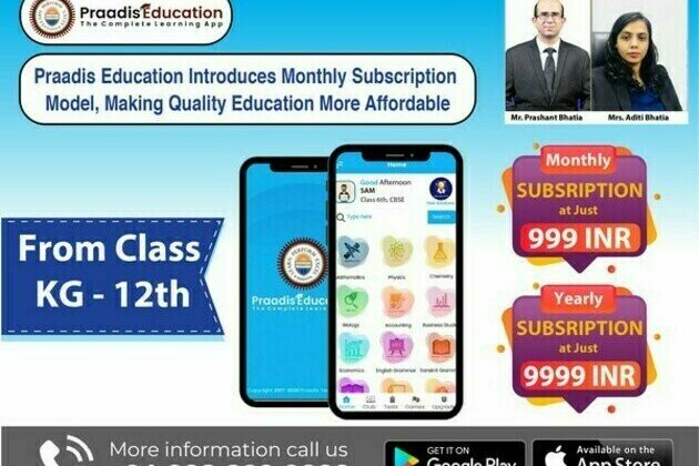 Praadis Education introduces monthly subscription model, Making quality education more affordable